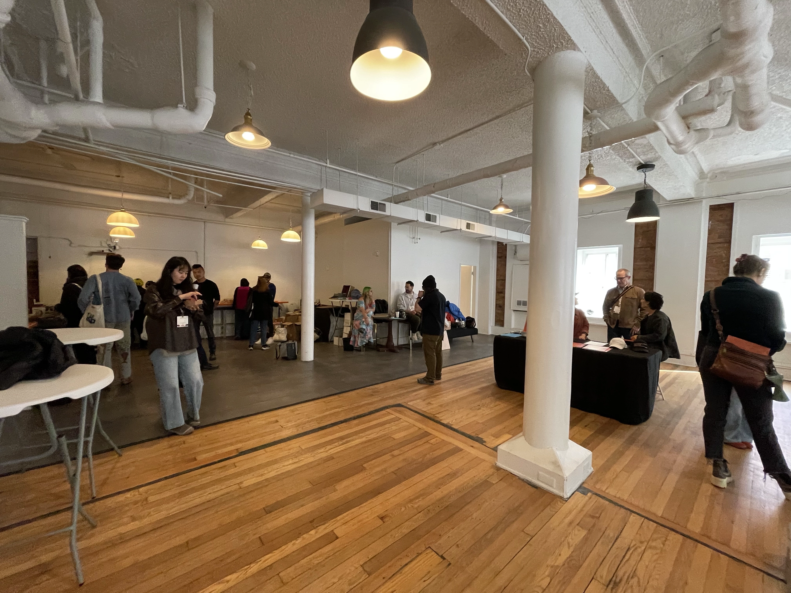 Photo from the In/Out/Of Volume 2 release party and Here Now: Detroit Pop Up Exhibition