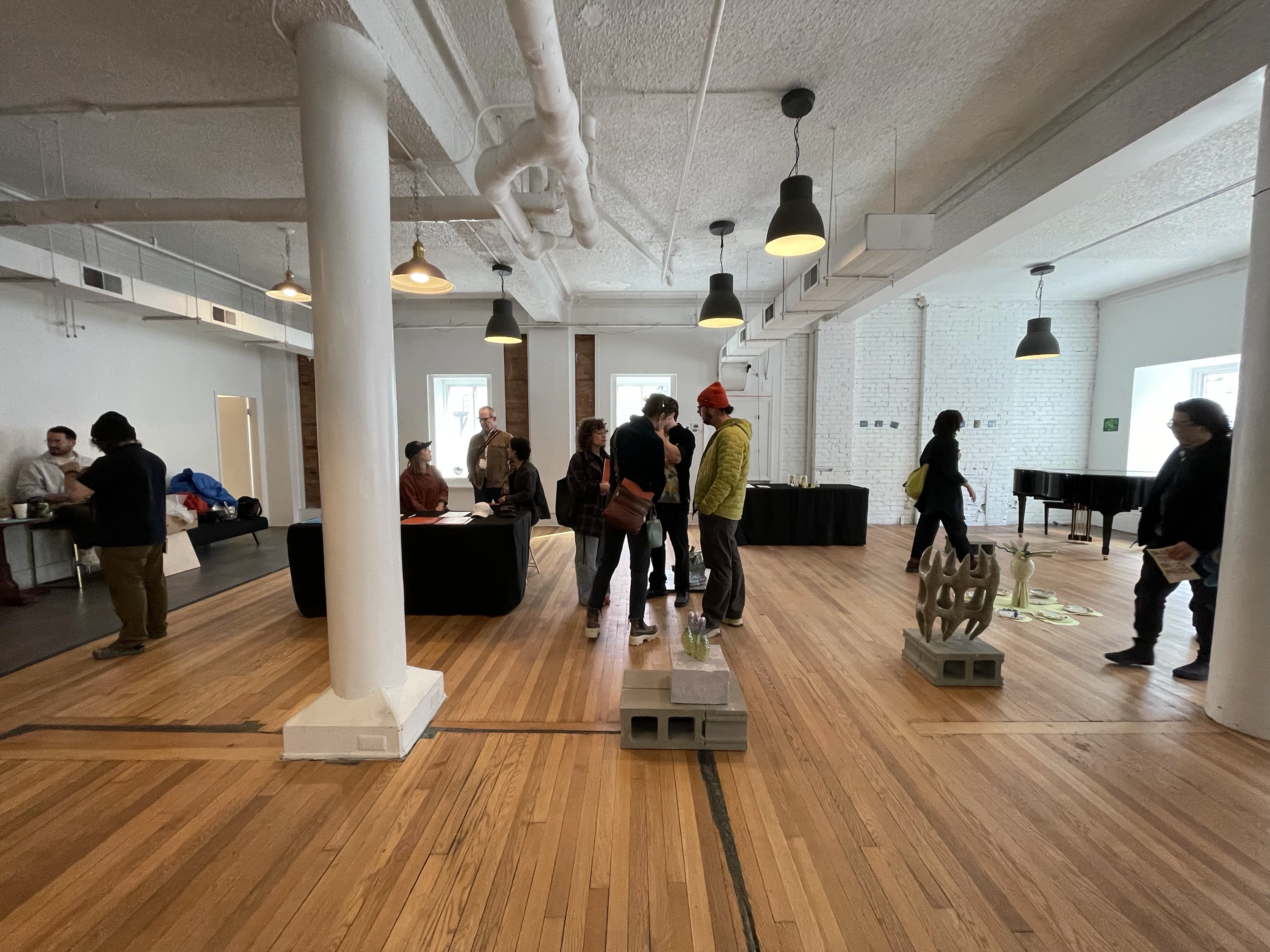Photo from the In/Out/Of Volume 2 release party and Here Now: Detroit Pop Up Exhibition