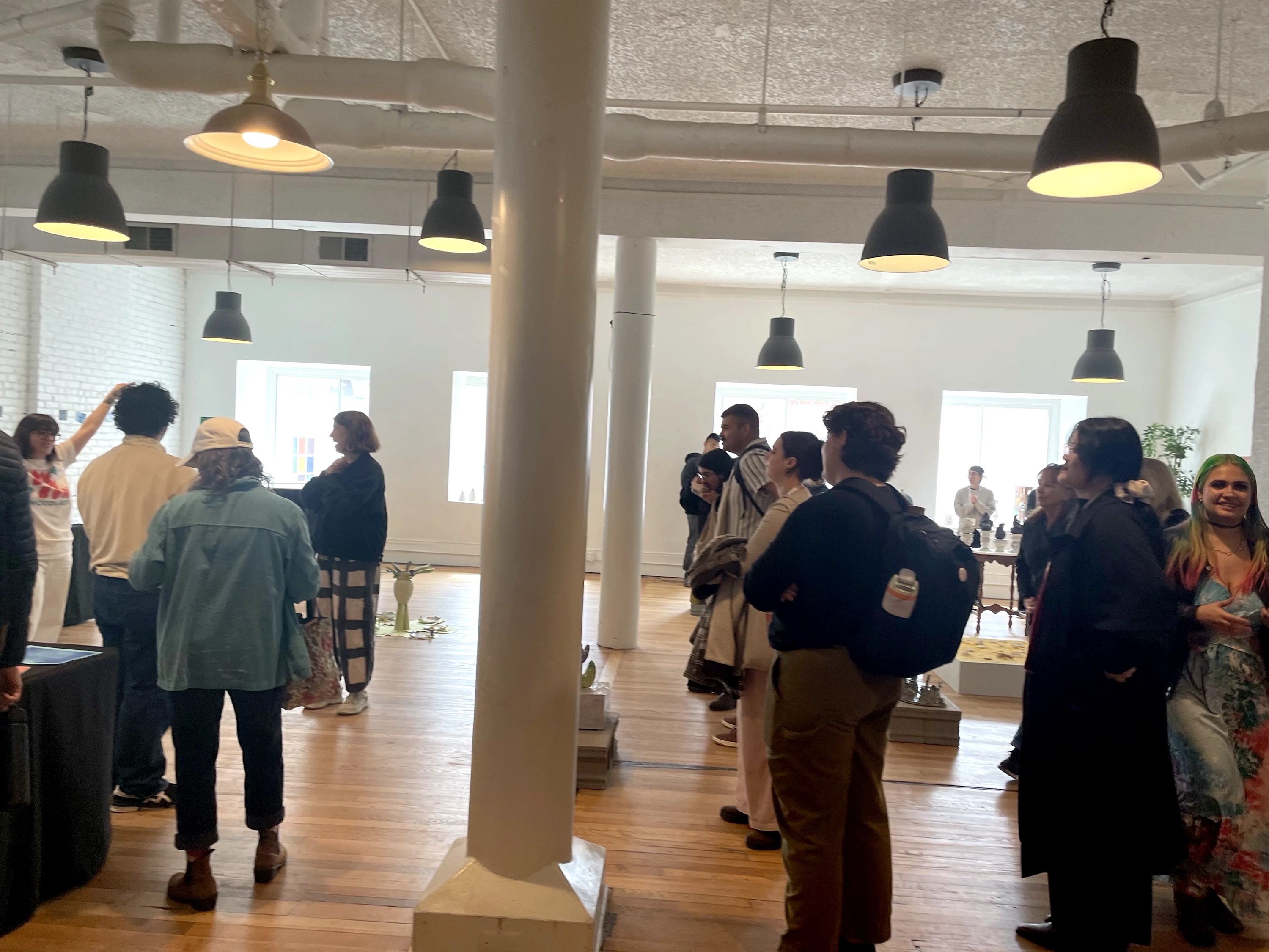 Photo from the In/Out/Of Volume 2 release party and Here Now: Detroit Pop Up Exhibition
